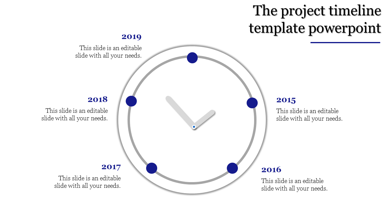 project timeline template powerpoint-The project timeline template powerpoint-Blue